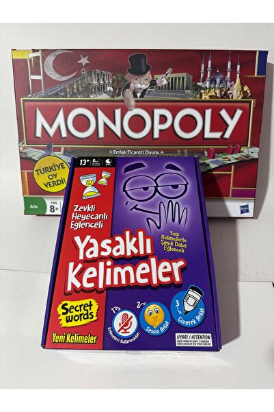 EA Oyuncak Monopolly Türkiye Yasak Kelimeler Tabu Aile Seti 2 li set