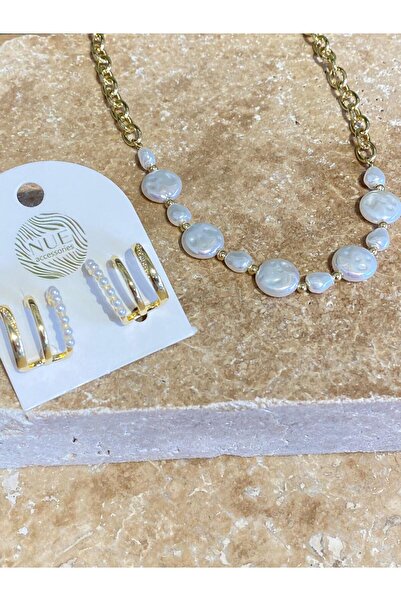 Nue Accessories 14 Ayar Altın Kaplama İncili Xuping Kolye