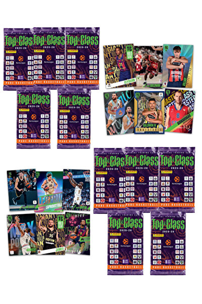 Next Plus Licensed 2025-26 Euroleague Top Class Official Card Collection 10 P...