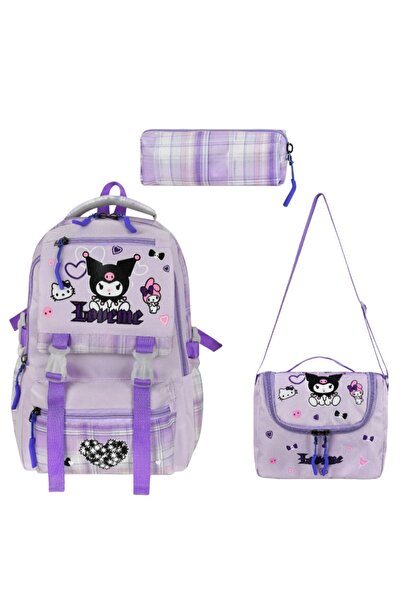 KY Girl Romi Primary School Orthopedic 3-Piece Set with Pen Holder, Foil-Line...