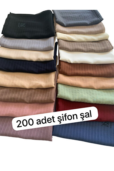 ÇİĞDEM AYDIN Dağıtmalık 200 adet şifon şal