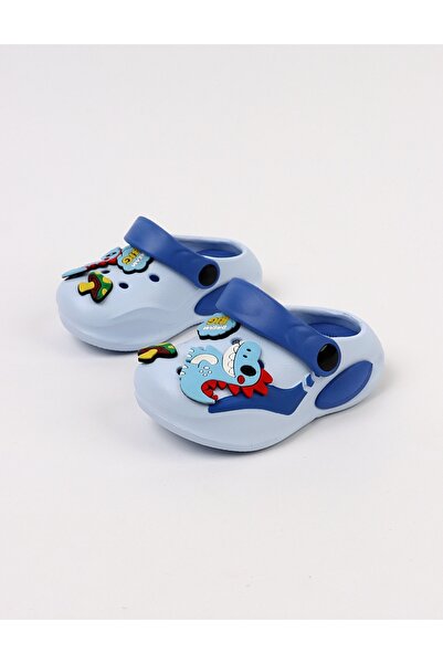 MiniKids Jibbtz Big Dino ελαφριά αφρώδη παντόφλα, μπλε