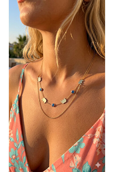 İNN JEWELLERY Çelik Kolye Kararmaz Antialerjik Vintage Zirkon Figürlü (2 YIL ...