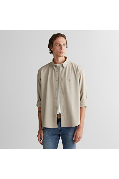 Gant Textured, woven label shirt