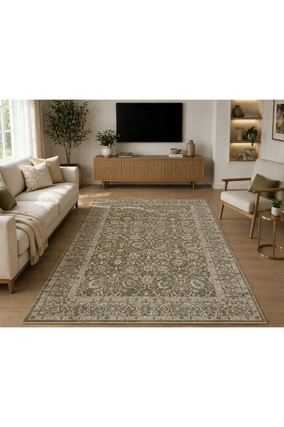 Dünya Halı Outlet Milas Collection % 100 Polyester Vintage Dokuma Salon Odasi...