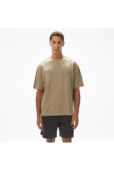 HUGO Dinkee Erkek Kahverengi T-Shirt