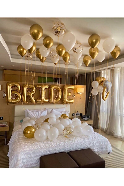 parti kral Bride To Be Bekarlığa Veda Partisi Temalı Her Harf 70 Cm (Balon Po...