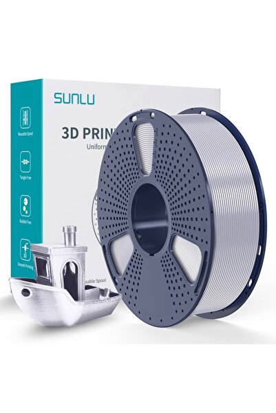 Sunlu Μεταξωτό PLA+ Ασημί 1.75 χιλ. 1 κιλό