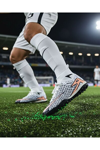Twingo Λευκά ανδρικά παπούτσια ποδοσφαίρου Somon για το γήπεδο, άνετα