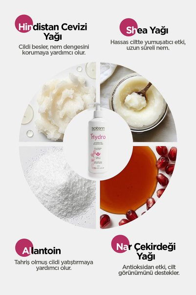 SOİTENN Hydro Ultra Nourishing Omega 5 Supported Moisturizing Cream Dry Normal Skin 500 ml