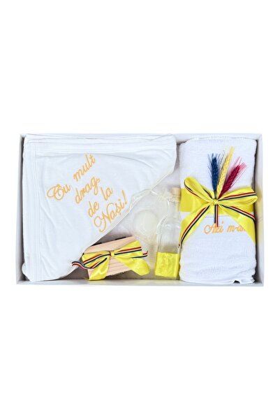 OEM BAPTISM KIT, WHITE-YELLOW, 7 PIECES