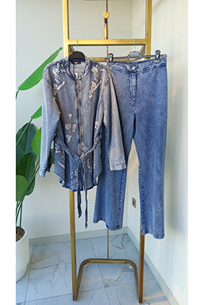 my312 Embroidered Denim Suit-7721