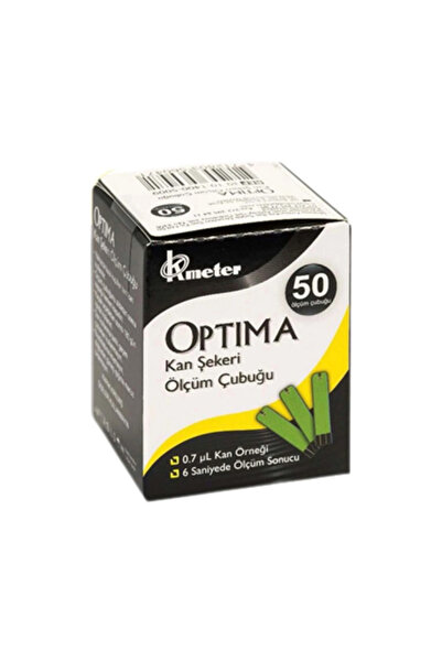 Optima Şeker Ölçüm Çubuğu 50 Strip ( 3 ADET )