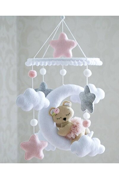 TREND METFİQ DECORATİON TRENDMETFIQQ Premium El Yapımı Keçe Bebek Dönencesi M...