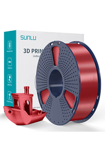 Sunlu Μεταξωτό PLA+ Κόκκινο 1.75 χιλ. 1 κιλό