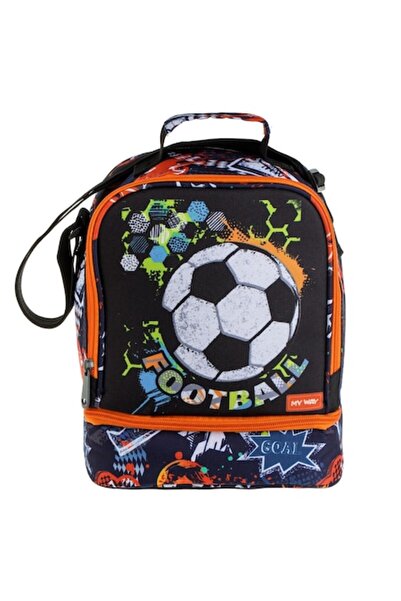 My Way Θερμοτσάντα για παιδιά με 2 θήκες, σχέδιο ποδοσφαίρου