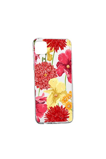 bestcase Θήκη Σιλικόνης, Συμβατή με Samsung Galaxy M53, Κόκκινα Κίτρινα Λουλο...
