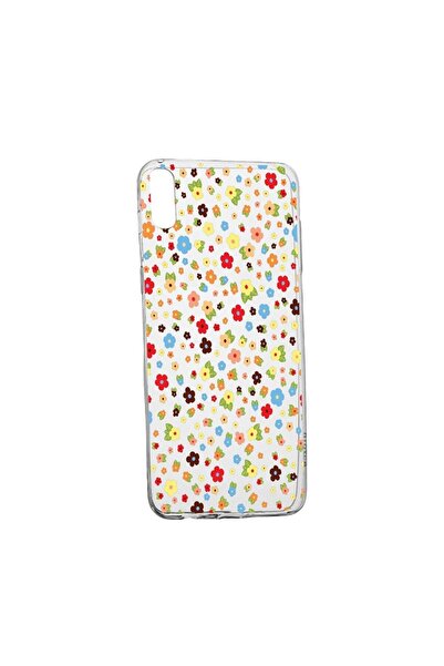 bestcase Силиконов калъф Happy Flowers, съвместим със Samsung Galaxy A02, уст...