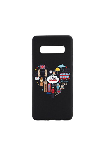bestcase Θήκη σιλικόνης συμβατή με Samsung Galaxy S10 Plus, Αγαπώ το Λονδίνο,...
