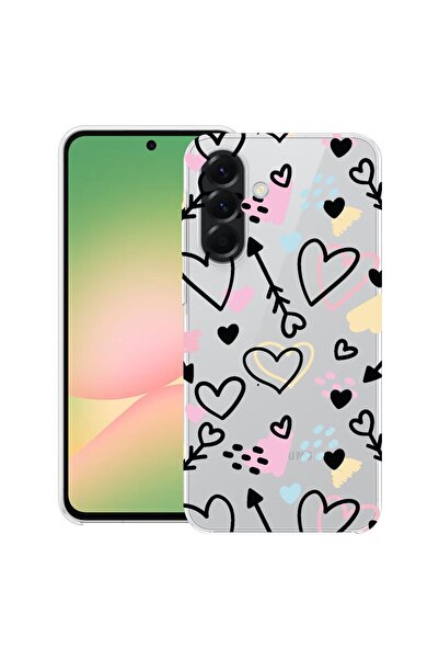 bestcase Θήκη για Samsung Galaxy A17 5G με σχέδιο με σύμβολα αγάπης, Διαφανής...