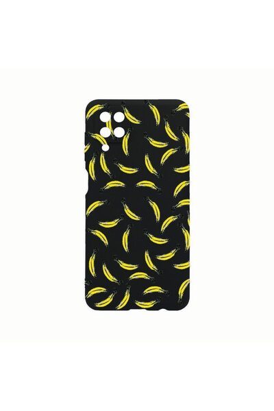 bestcase Θήκη Σιλικόνης, Συμβατή με Samsung Galaxy A12, Σχέδιο Μπανάνες, Ανθε...