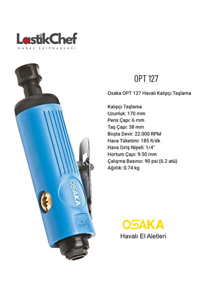 Osaka OPT 127 Havalı Kalıpçı Taşlama