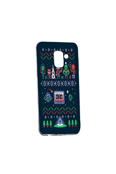bestcase Коледа, Коледа, защитен калъф с робот за Samsung Galaxy J6 2018, уст...