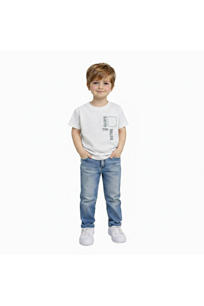 Yale Kids تي شيرت للأولاد من عمر 3-8 سنوات مصنوع من القطن بنسبة 95%