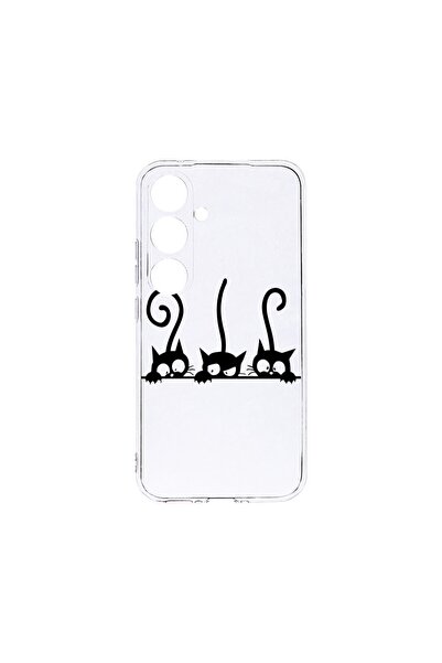 bestcase Θήκη για Samsung Galaxy A16, BestCase™ Διαφανής Σιλικόνη 2MM, Γάτες,...