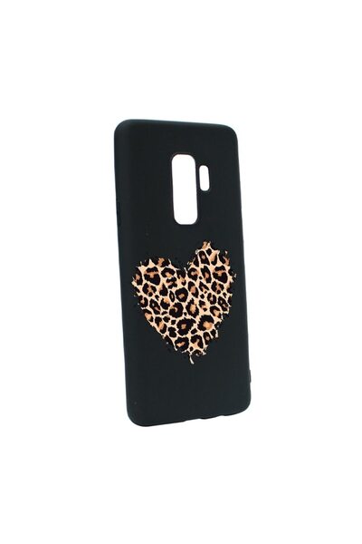 bestcase Θήκη σιλικόνης συμβατή με Samsung Galaxy S9, Σχέδιο Καρδιά Λεοπάρδαλ...