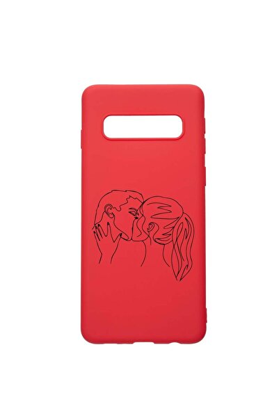 bestcase Θήκη σιλικόνης συμβατή με Samsung Galaxy S10 Plus, Teen Love, ανθεκτ...