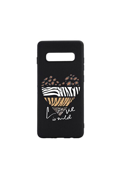 bestcase Θήκη σιλικόνης συμβατή με Samsung Galaxy S10 Plus, Love Is Wild, ανθ...