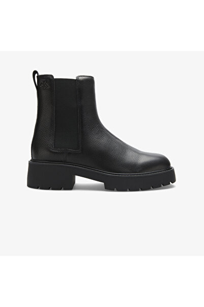 Calvin Klein Chunky Cheea Leather Kadın Siyah Bot