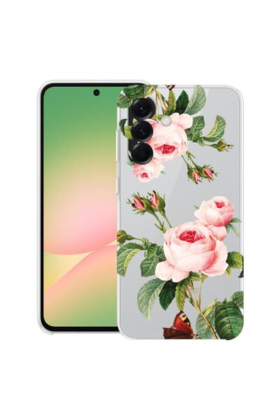 bestcase Θήκη για Samsung Galaxy S25 FE με σχέδιο τριαντάφυλλο, διαφανής λεπτ...