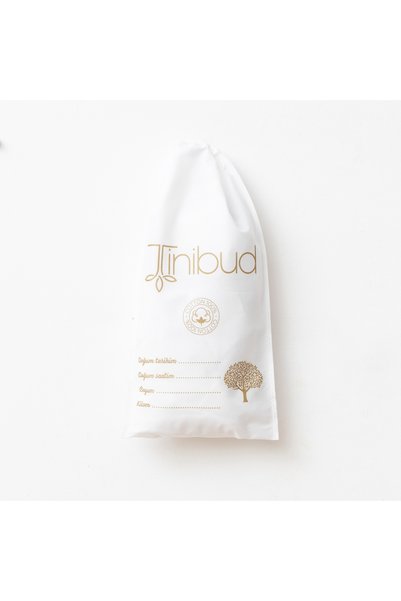 tinibud Gots Certified Organic Fabric 100% Cotton Muslin Baby Girl Romper 3-6-9-12 Months Breathable Natural