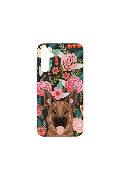 bestcase Θήκη, Συμβατή με Samsung Galaxy A34, Σχέδιο Σκύλος και Λουλούδια, Λε...