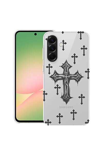 bestcase Θήκη για Samsung Galaxy M56 με Σχέδιο Σταυρό, Διαφανής Λεπτή Σιλικόν...