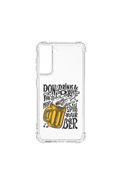 bestcase Αντικραδασμική Θήκη, Συμβατή με Samsung Galaxy S21, Μην πίνετε και ο...