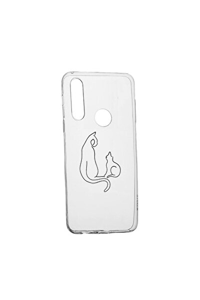 bestcase Θήκη σιλικόνης συμβατή με Samsung Galaxy A20s, Αφηρημένη Γάτα, ανθεκ...