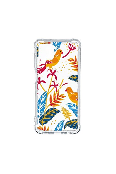 bestcase Husă Antișoc Compatibilă cu Samsung Galaxy A12, Păsări Colorate, Sil...