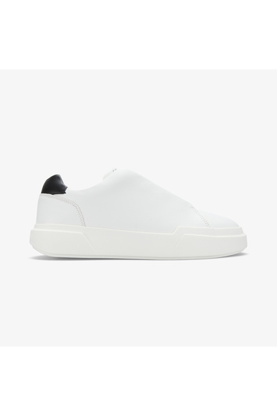 Calvin Klein Chunky Cupsole Hide Lace Up Erkek Beyaz Sneaker