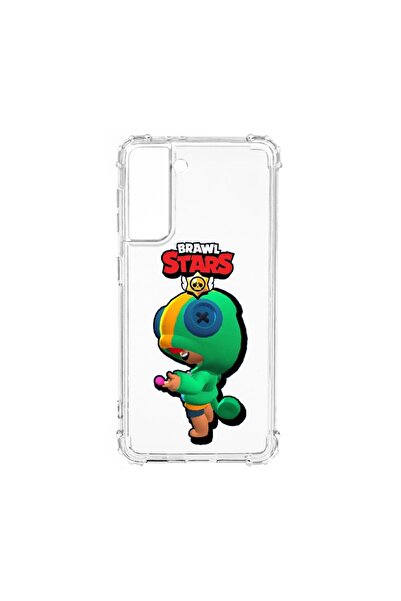 bestcase Αντικραδασμική Θήκη, Συμβατή με Samsung Galaxy S21, Brawl Stars Leon...