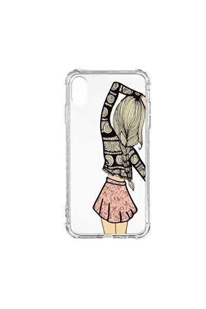 bestcase Husă antișoc din silicon compatibilă cu Apple iPhone XR, Girl Friend...