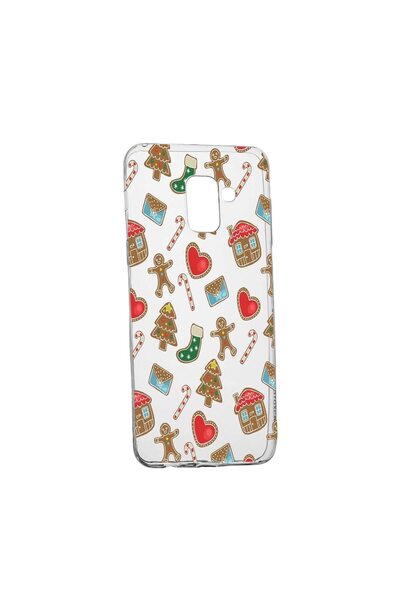 bestcase Коледен защитен калъф, Коледни сладкиши за Samsung Galaxy A6 Plus / ...