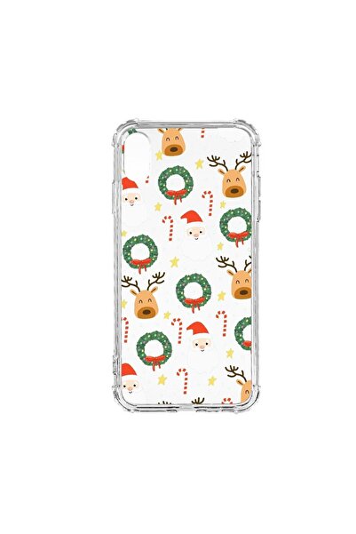 bestcase Husă antișoc din silicon compatibilă cu Apple iPhone XR, Crăciun fer...