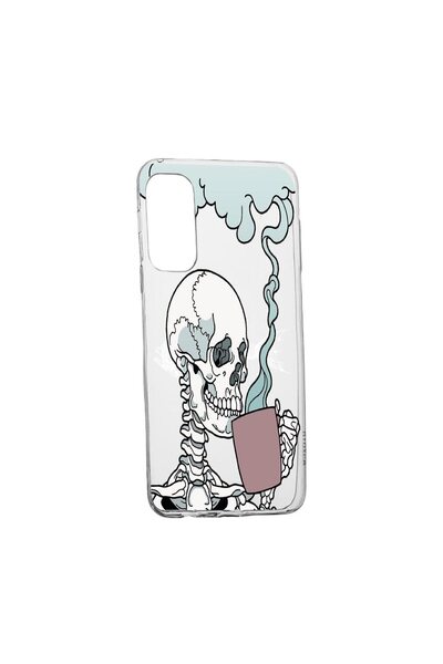 bestcase Θήκη Σιλικόνης με Σχέδιο Κρανίου, Συμβατή με Samsung Galaxy S22 Ultr...