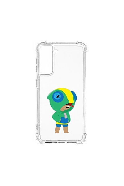 bestcase Αντικραδασμική Θήκη, Συμβατή με Samsung Galaxy S21, Brawl Stars Leon...