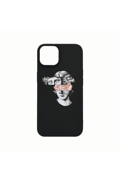 bestcase Θήκη Σιλικόνης, Συμβατή με Apple iPhone 14, Άγαλμα Ντέιβιντ - Τριαντ...