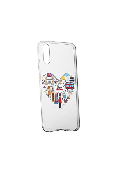 bestcase Husa Silicon Compatibila Cu Huawei P40 Lite 5G, I Love London, rezis...