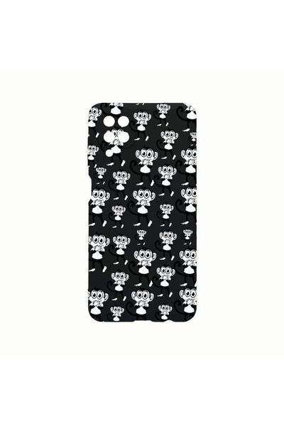 bestcase Θήκη Σιλικόνης, Συμβατή με Samsung Galaxy A12, Σχέδιο Πιθήκων, Ανθεκ...